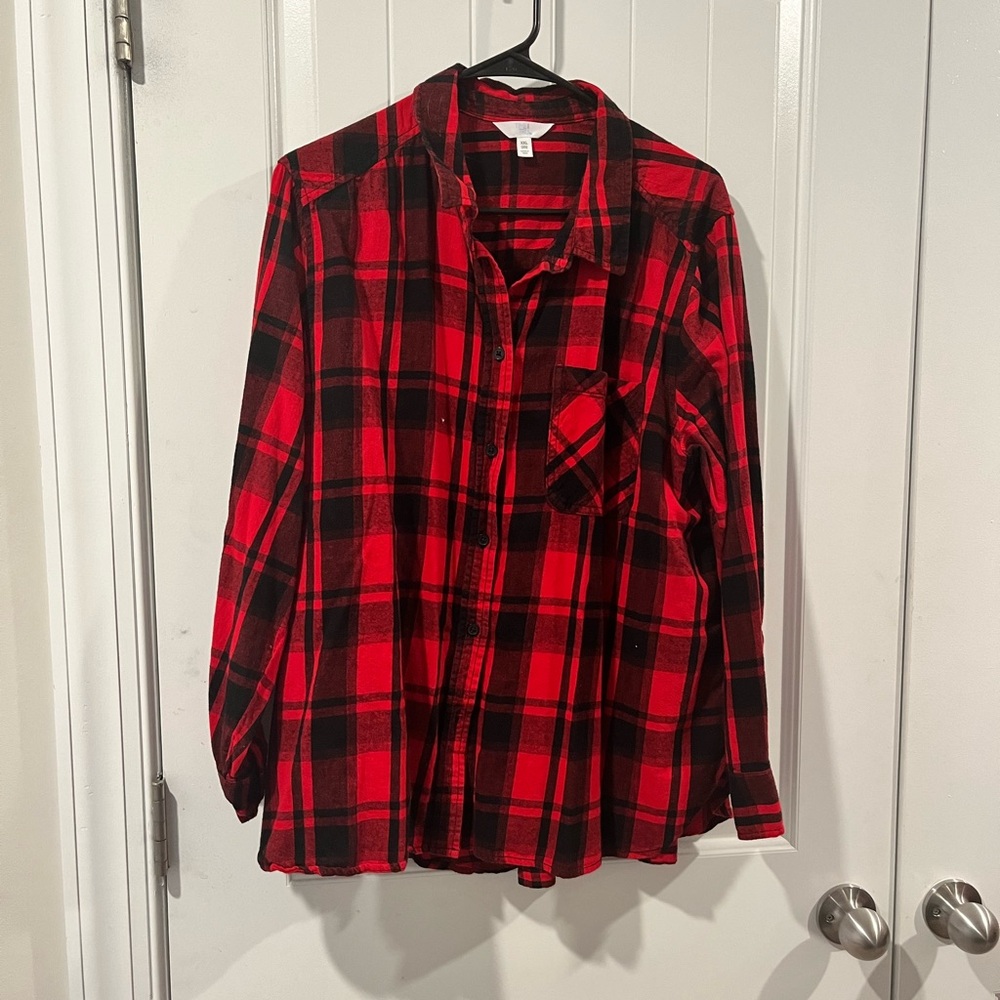Time and Tru Buffalo Plaid Tunic